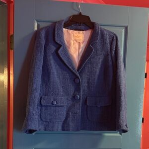 Kate Spade Textured Blue Blazer